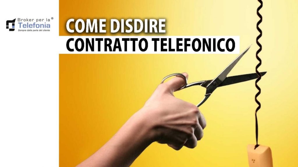 come disdire contratto telefonico